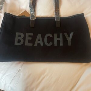 Elegant Black Tote Bag